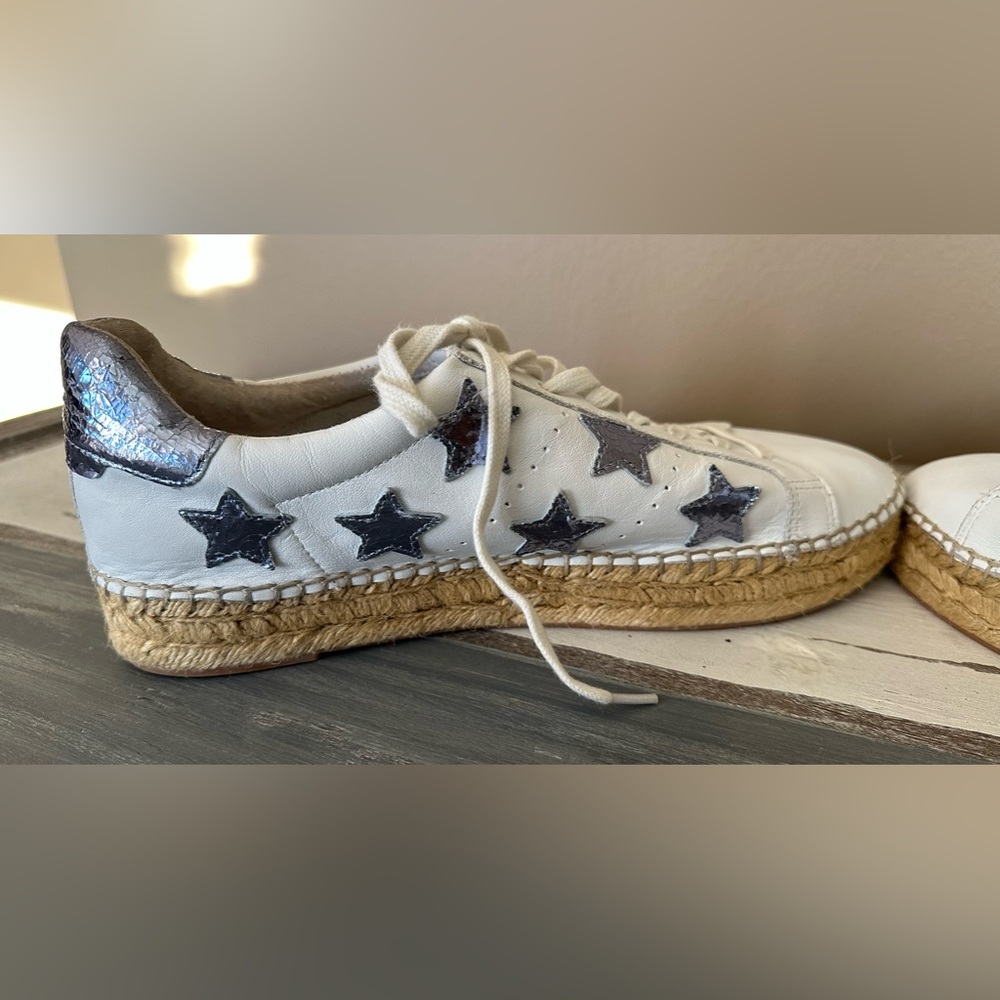 Marc Fisher Women’s Marcia Star Espadrille Sneaker - Size 10. - Picture 3 of 6